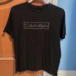 Calvin Klein Black Short Sleeve Logo Tee